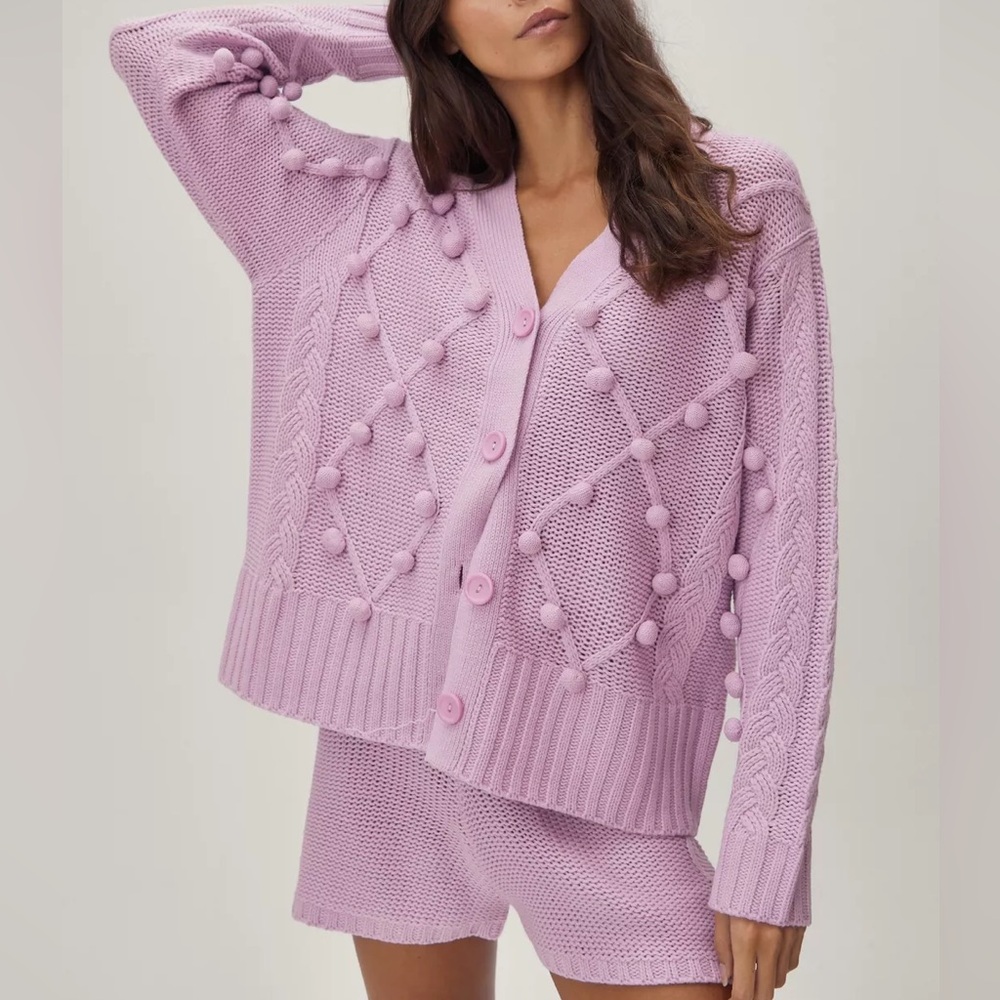 Nasty Gal Soft Pink Knit Set